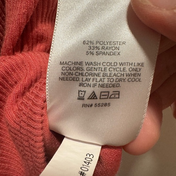 Express Bodysuit, On or Off the Shoulder, Salmon Colored, size Large EUC - Picture 5 of 5